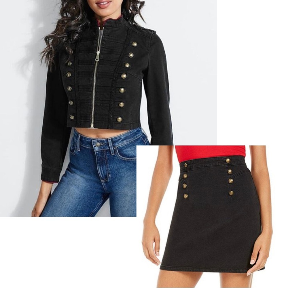 Guess Botton Detail Matching Jacket (Size Medium)… - image 1